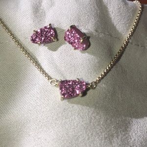 Kendra Scott necklace and stud earring set